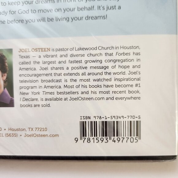 Live Your Dream DVD By Joel Osteen Motivational Inspirational Video - Picture 4 of 6